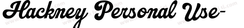 Hackney Personal Use字体转换